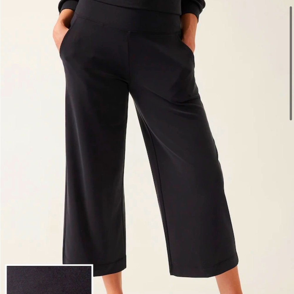 Athleta wide leg crop pants